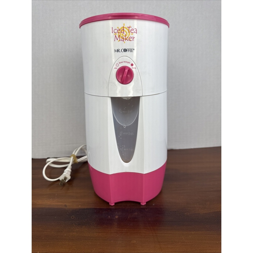 Mr.‎ Coffee Iced Tea Maker 3 Quart Model TM45P Pink NO PITCHER Tested